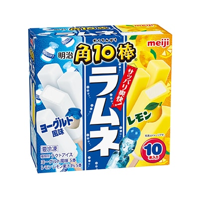 Meiji Kaku 10 Bar Ramune Yogurt Flavor & Lemon - 10/42ML