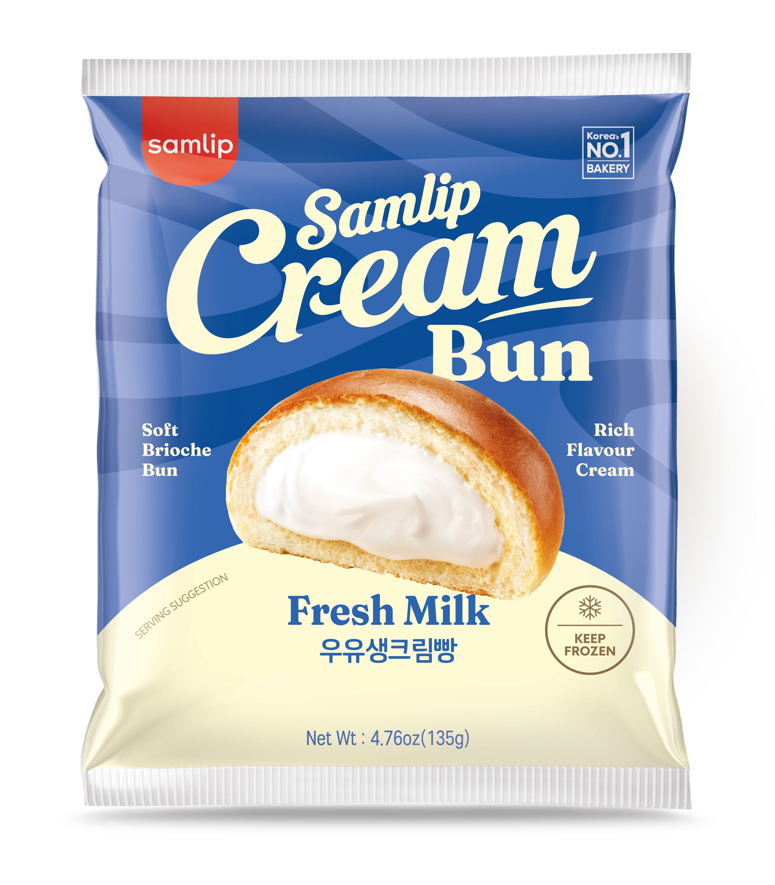 Cream Bun Fresh Milk - 135G